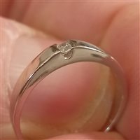 Anello Vidali Gioielli Donna in Oro bianco Zircone ANOR-8-34 - ANOR-8-34